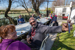 RAVENNA 18/04/22. Cibi in bici, la manifestazione di Trail Romagna e CheftoChef- RavennaFood in compartecipazione col Comune di Ravenna, conferma il successo del turismo ambientale, ancor più se questo abbina alla scoperta del territorio il benessere e l