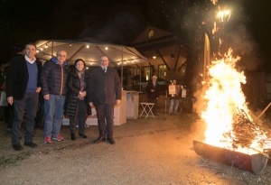 Da destra: Eugenio Fusignani, Vicesindaco di Ravenna; Elsa Signorino, Assessora alla Cultura; Massimiliano Casavecchia referente Scuola Superiore di Studi sulla città e il territorio - Unibo e Ciro Costa, Presidente Trail Romagna